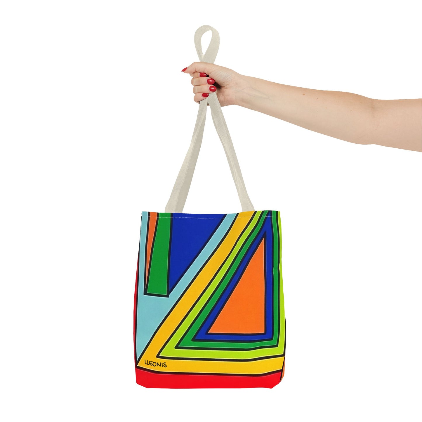 Vibrant Abstract Tote Bag, Colorful Shopping Tote, Eco-Friendly Carry-All, Beach Bag, Stylish Grocery Bag, Gift for Art Lovers