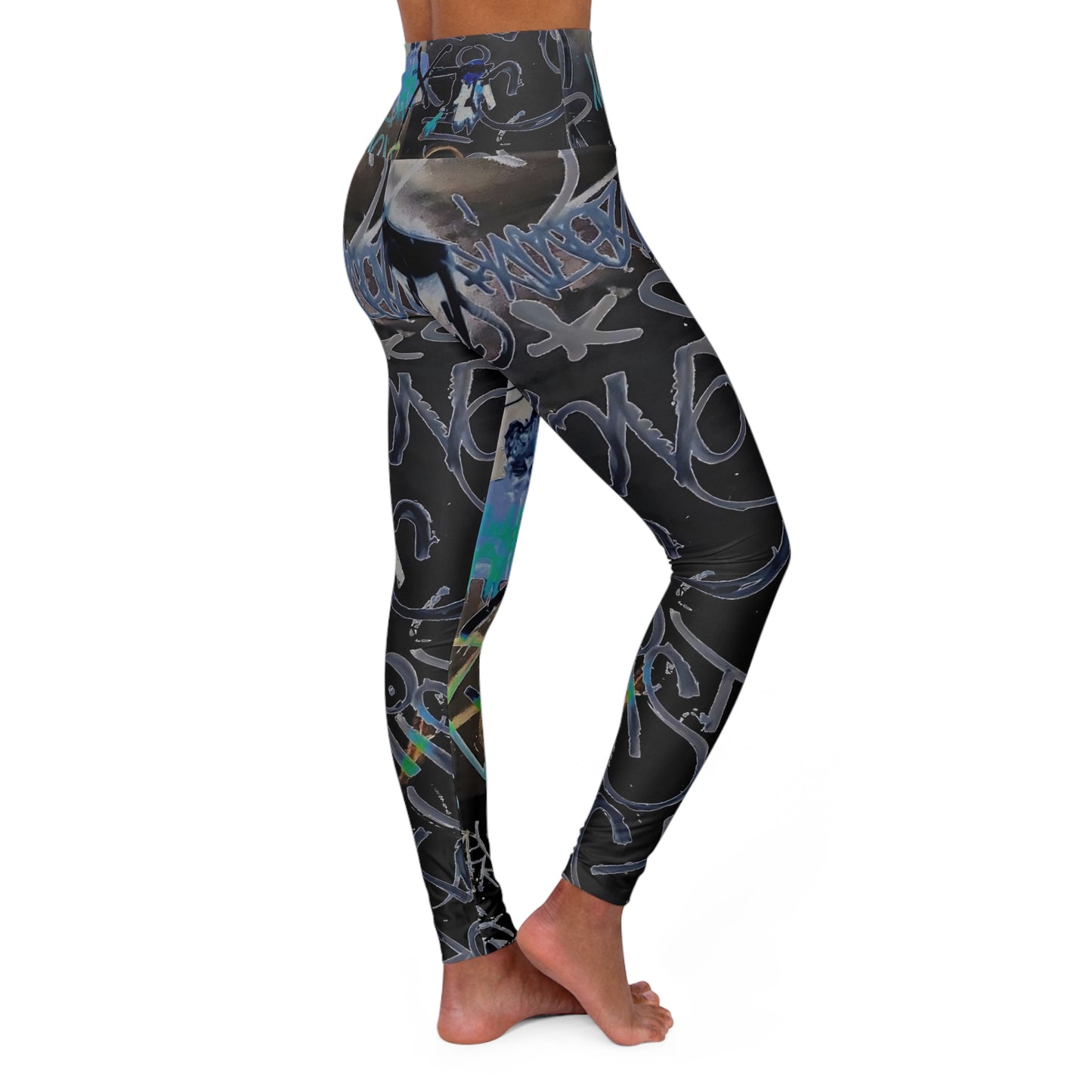High Waisted Yoga Leggings (AOP)