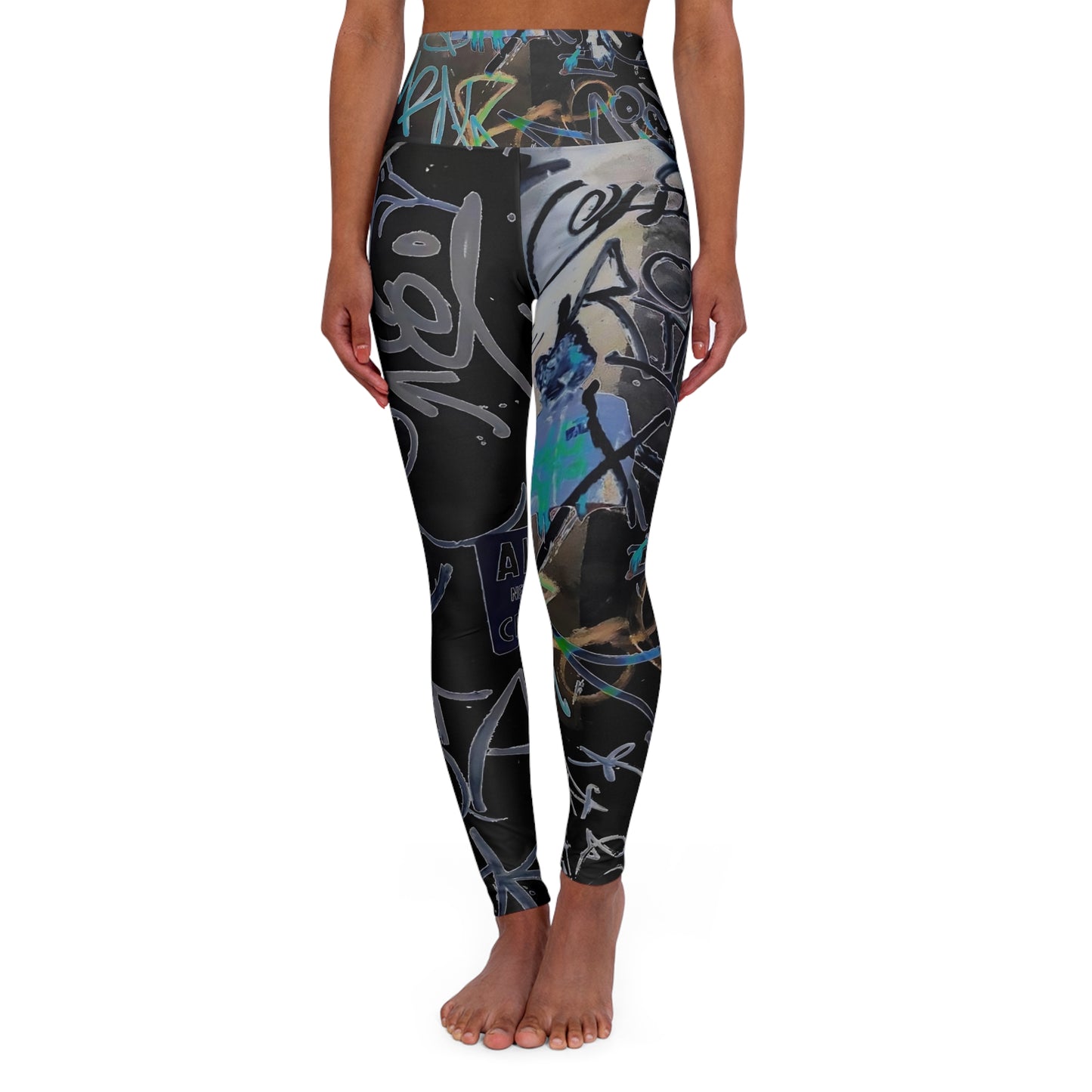 High Waisted Yoga Leggings (AOP)