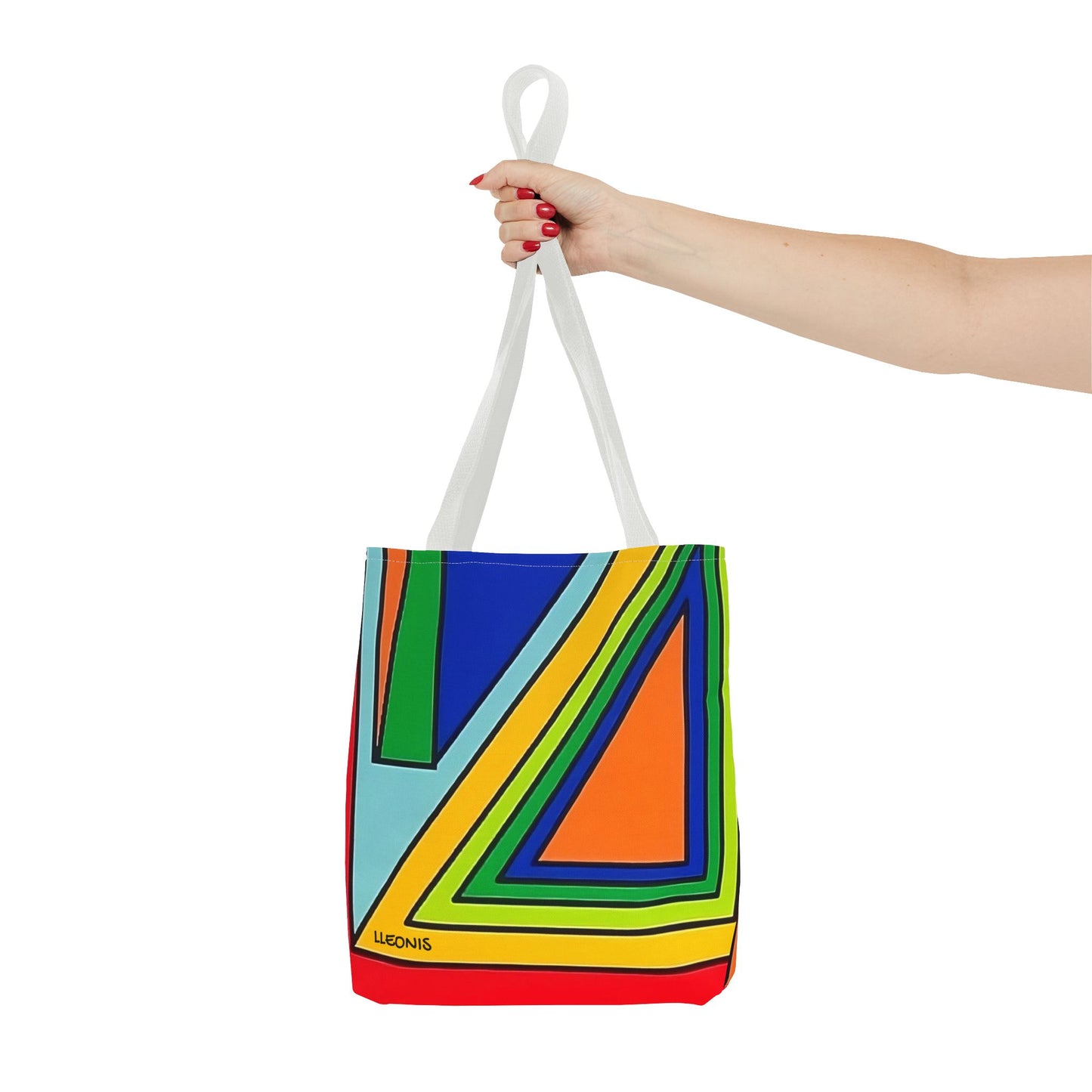 Vibrant Abstract Tote Bag, Colorful Shopping Tote, Eco-Friendly Carry-All, Beach Bag, Stylish Grocery Bag, Gift for Art Lovers