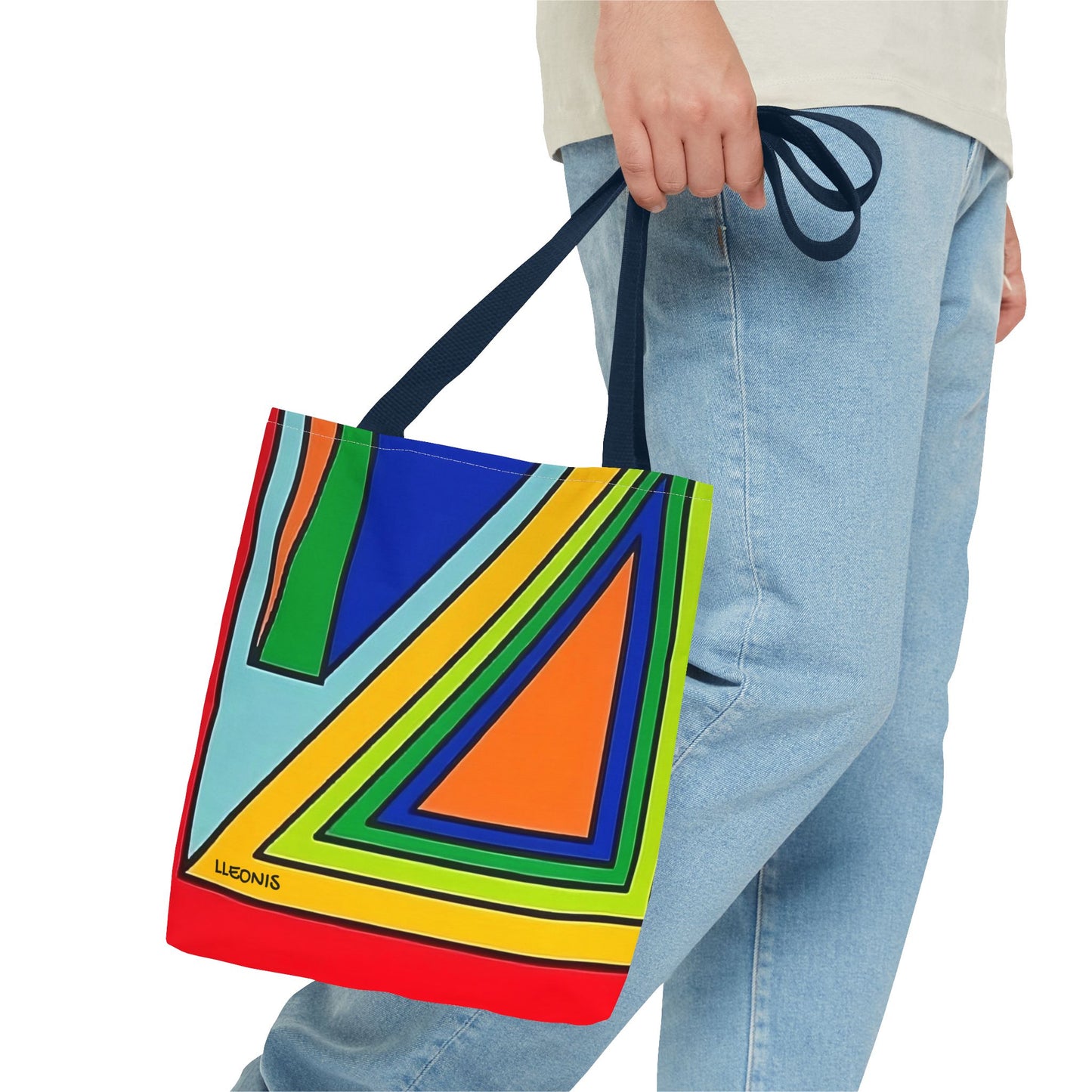 Vibrant Abstract Tote Bag, Colorful Shopping Tote, Eco-Friendly Carry-All, Beach Bag, Stylish Grocery Bag, Gift for Art Lovers