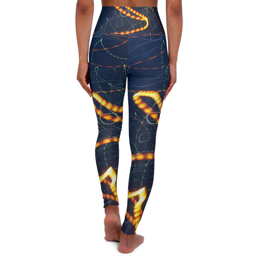 Sparkling High Waisted Yoga Leggings | Fitness Leggings, Stretch Pants, Gym Wear, Workout Leggings, Activewear