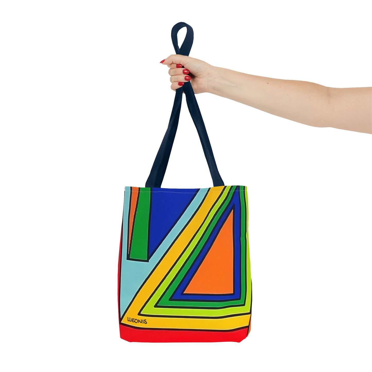Vibrant Abstract Tote Bag, Colorful Shopping Tote, Eco-Friendly Carry-All, Beach Bag, Stylish Grocery Bag, Gift for Art Lovers