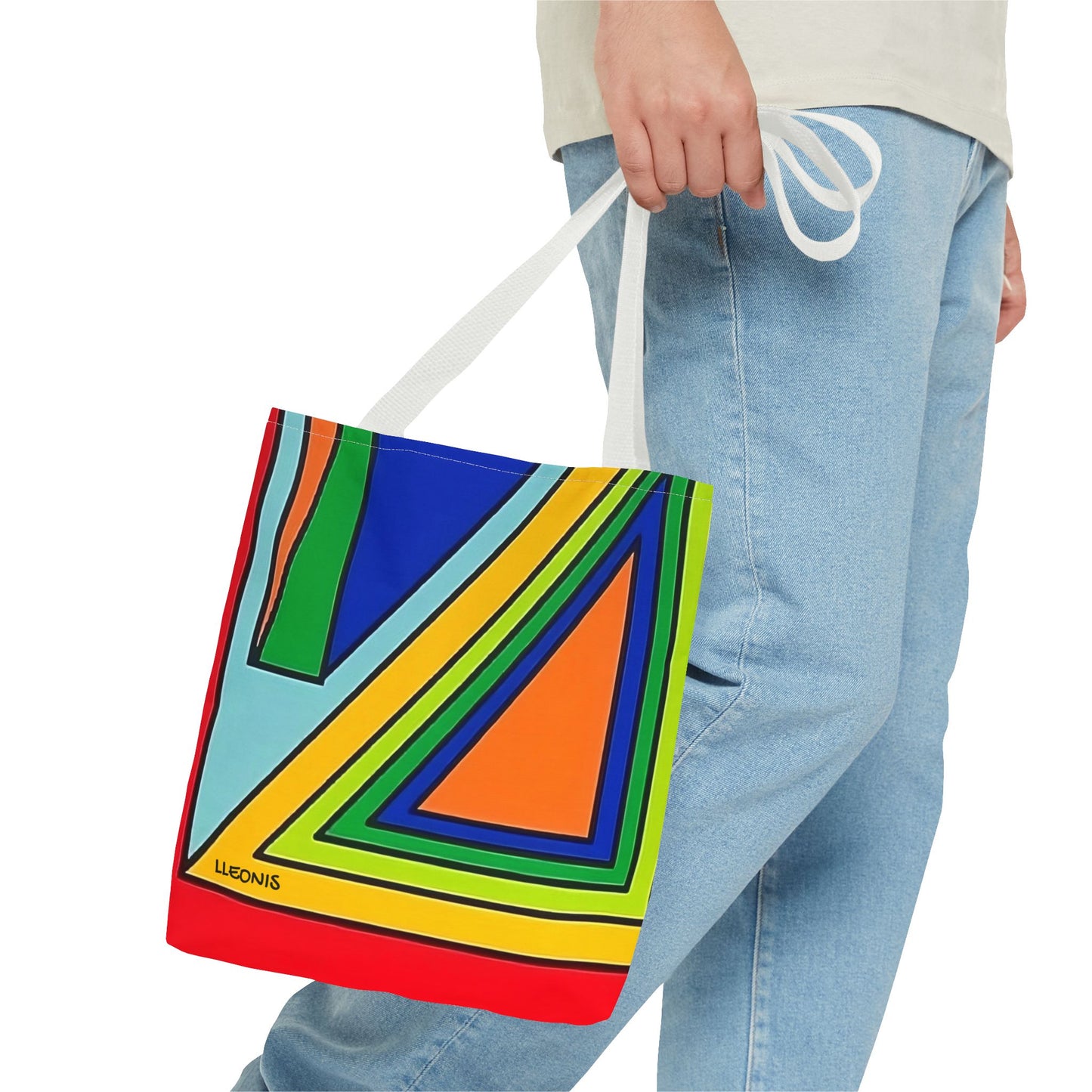 Vibrant Abstract Tote Bag, Colorful Shopping Tote, Eco-Friendly Carry-All, Beach Bag, Stylish Grocery Bag, Gift for Art Lovers